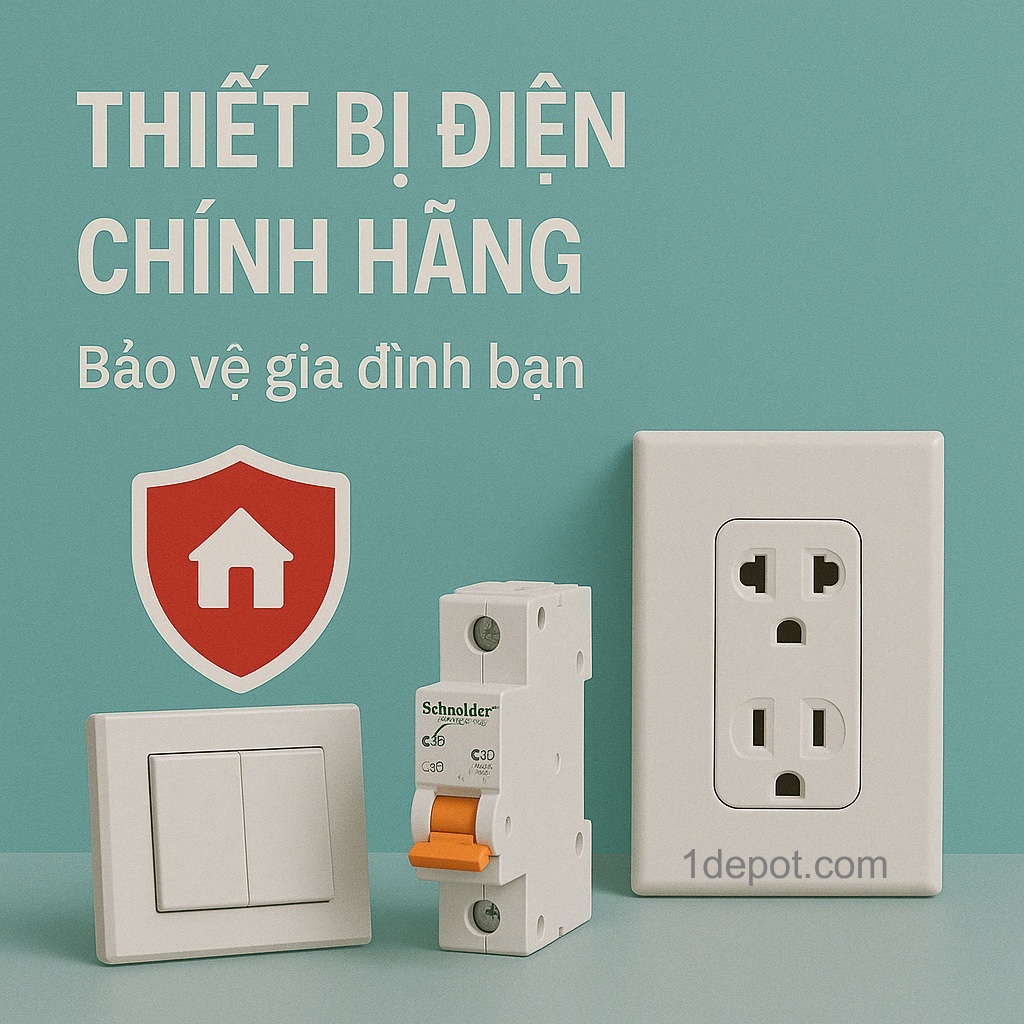 Thiết Bị Điện – Công Tắc, Ổ Cắm, Aptomat, Dây Cáp Điện | 1Depot